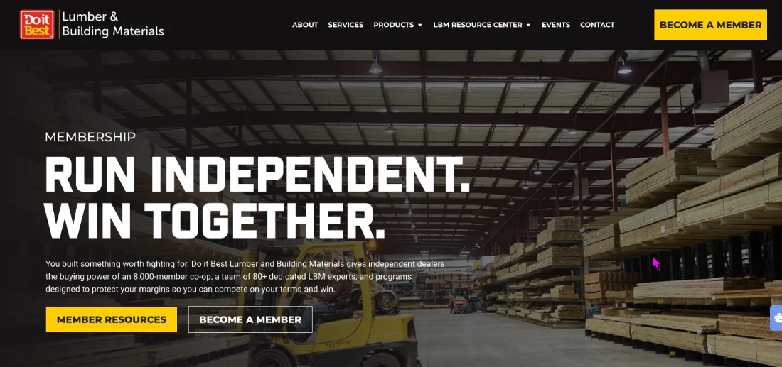 Do it Best Lumber and Building Materials membership website