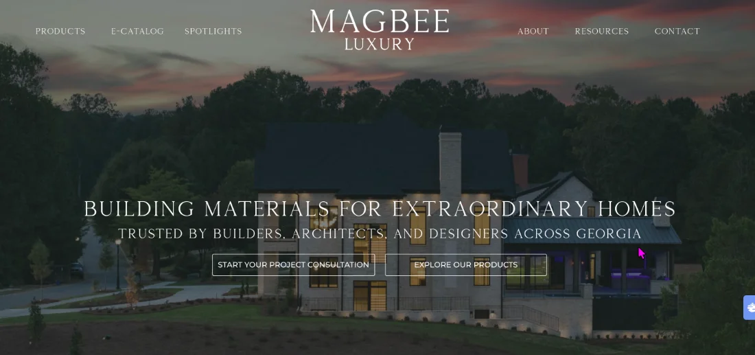 Magbee Luxury building materials website